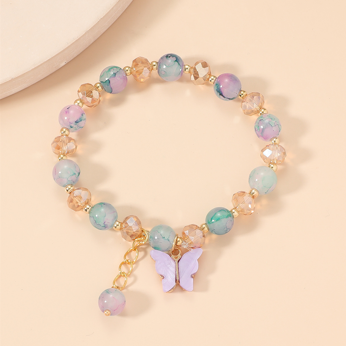 Women&#39;s Fashion Vintage Crystal Butterfly Bracelet display picture 1