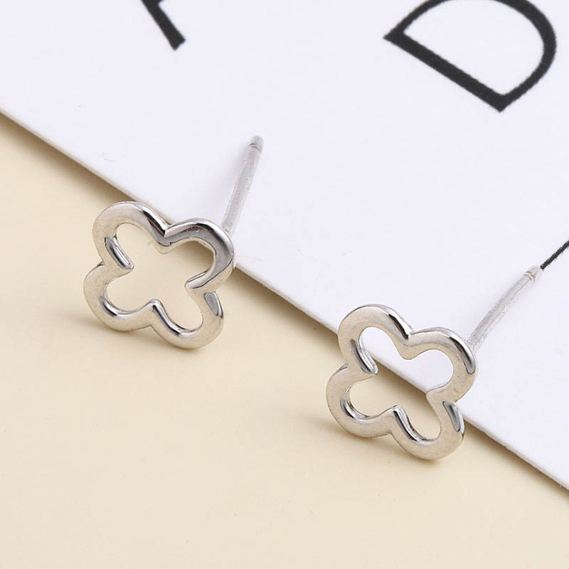 Light Luxury Small 925 Silver Stud Earrings display picture 2