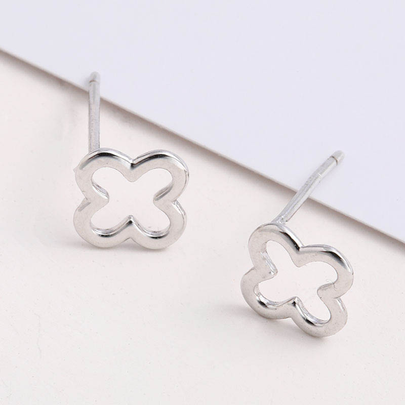 Light Luxury Small 925 Silver Stud Earrings display picture 4