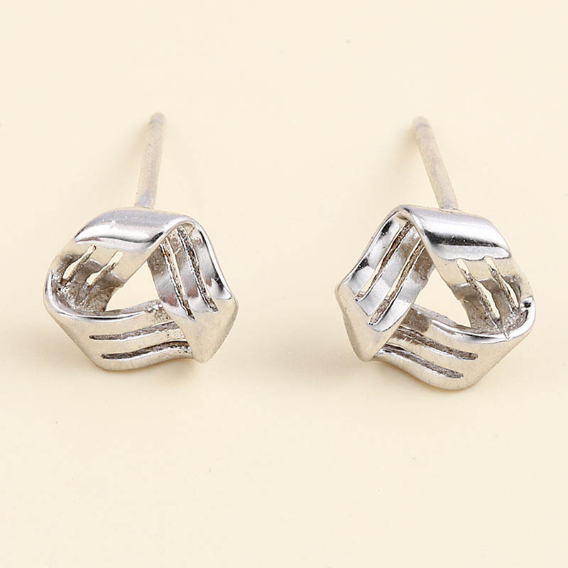 Light Luxury Small Niche 925 Silver Stud Earrings display picture 5