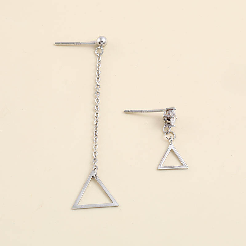 Simple Classic Temperament Niche Long 925 Silver Earrings display picture 1