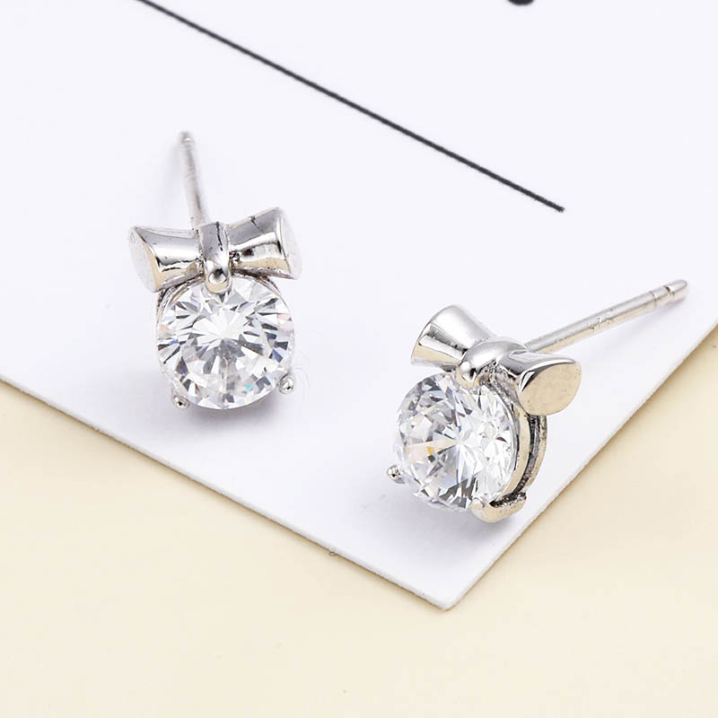 Boucles D'oreilles En Argent 925 Classiques Simples De Niche De Luxe Léger display picture 4