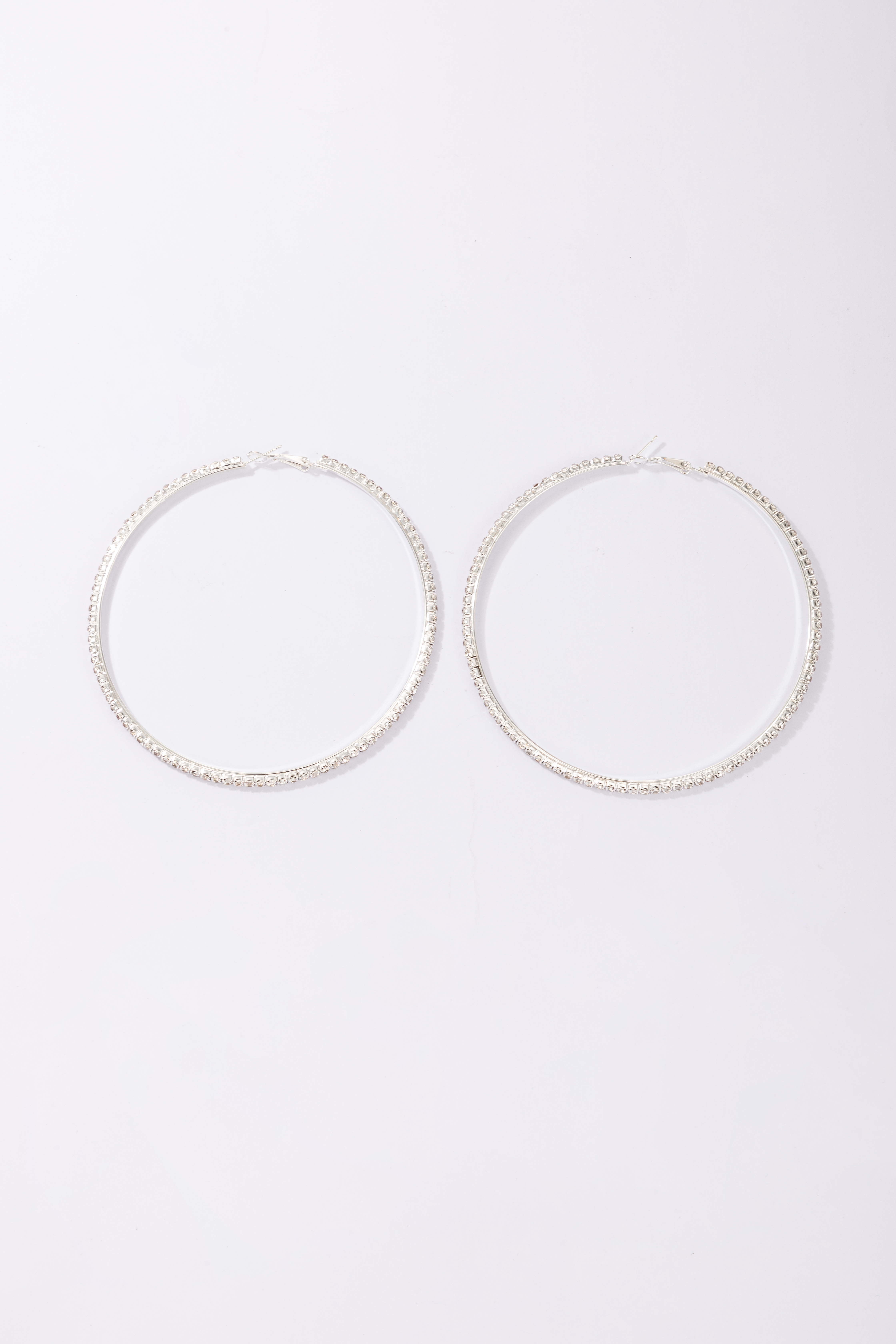 New Simple Diamond Irregular Large Circle Alloy Earrings display picture 5
