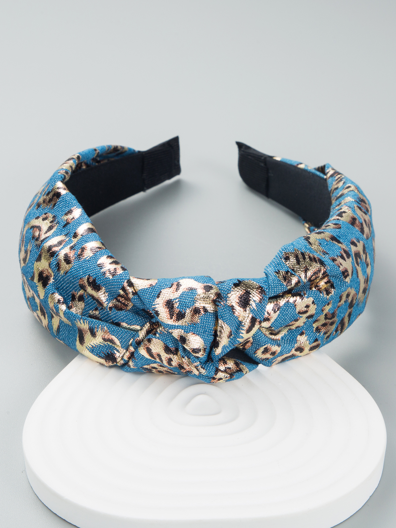 Korean Style Knotted Print Fabric Headband display picture 4