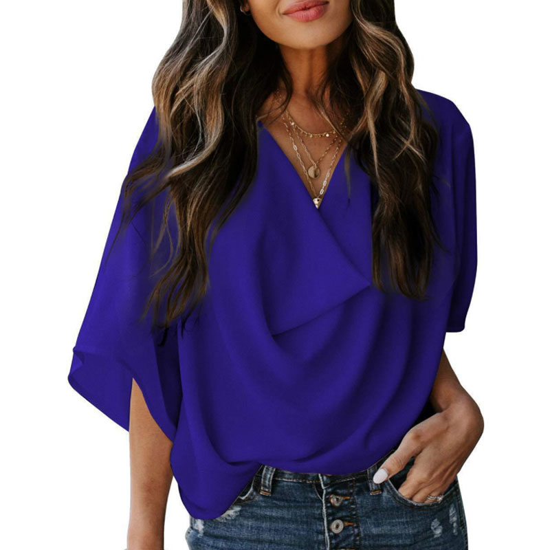Blouses Solid Color display picture 5