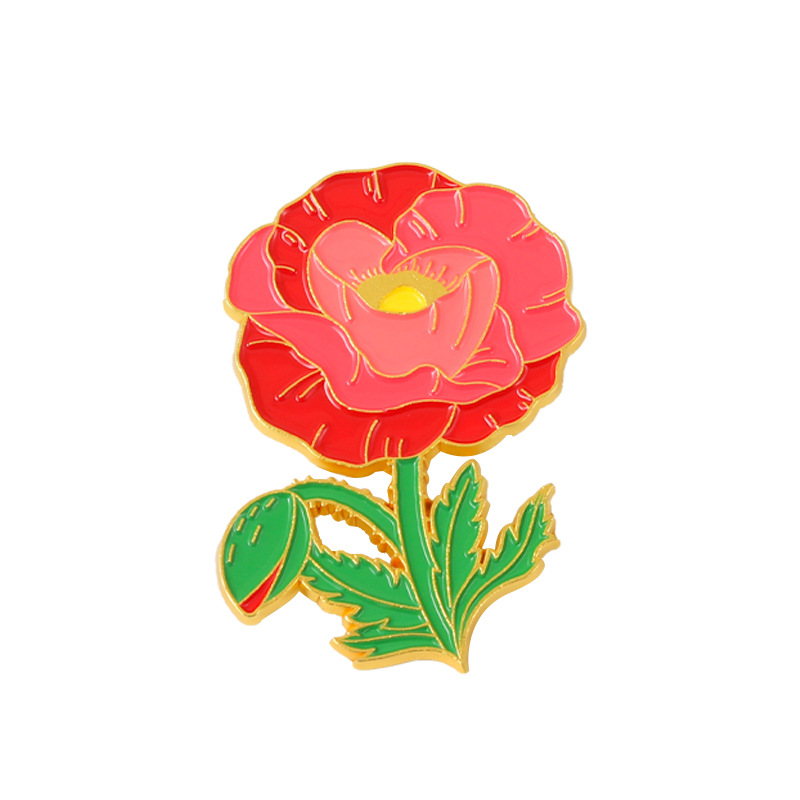 Fashion Flower Alloy Enamel Stoving Varnish Women's Brooches display picture 23