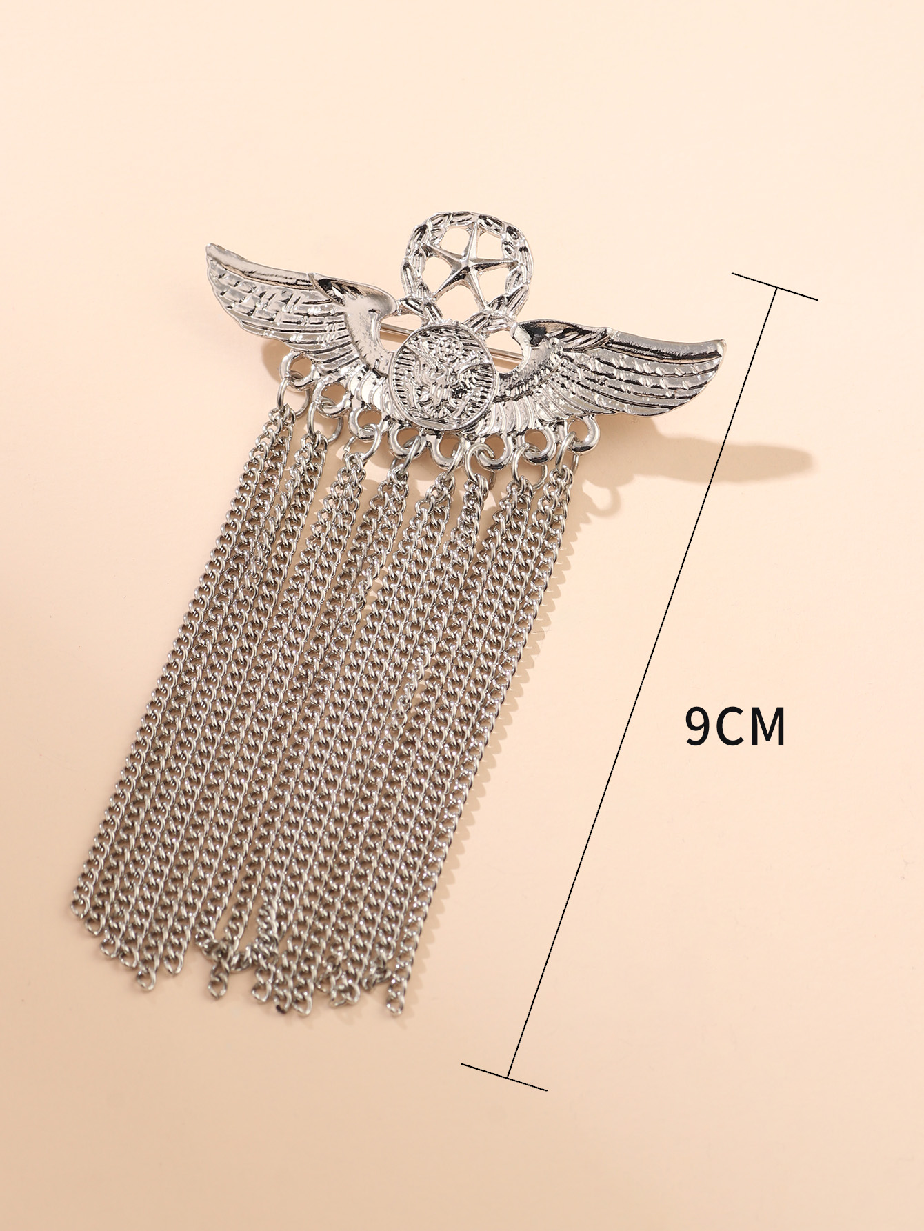 2022 Creative Tassel Five-pointed Star Brooch display picture 3