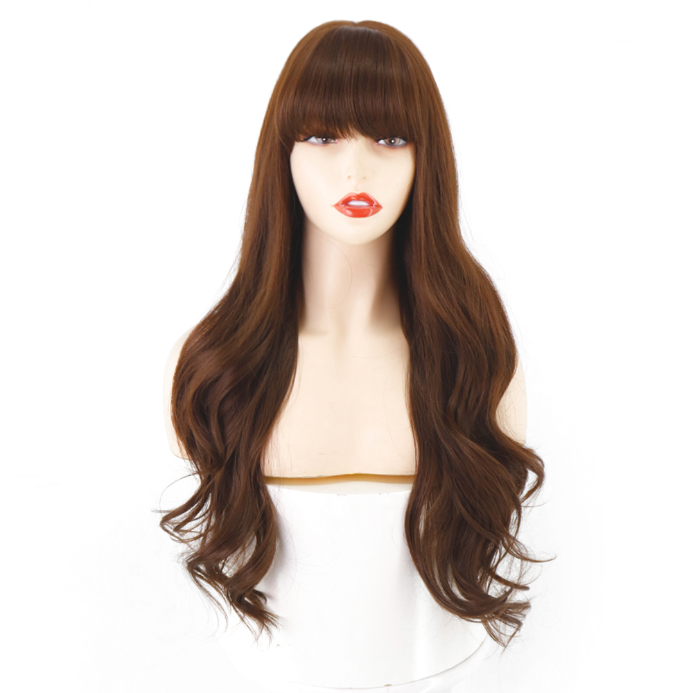Ladies Wigs Gradient Two-color Chemical Fiber Long Curly Wigs display picture 6