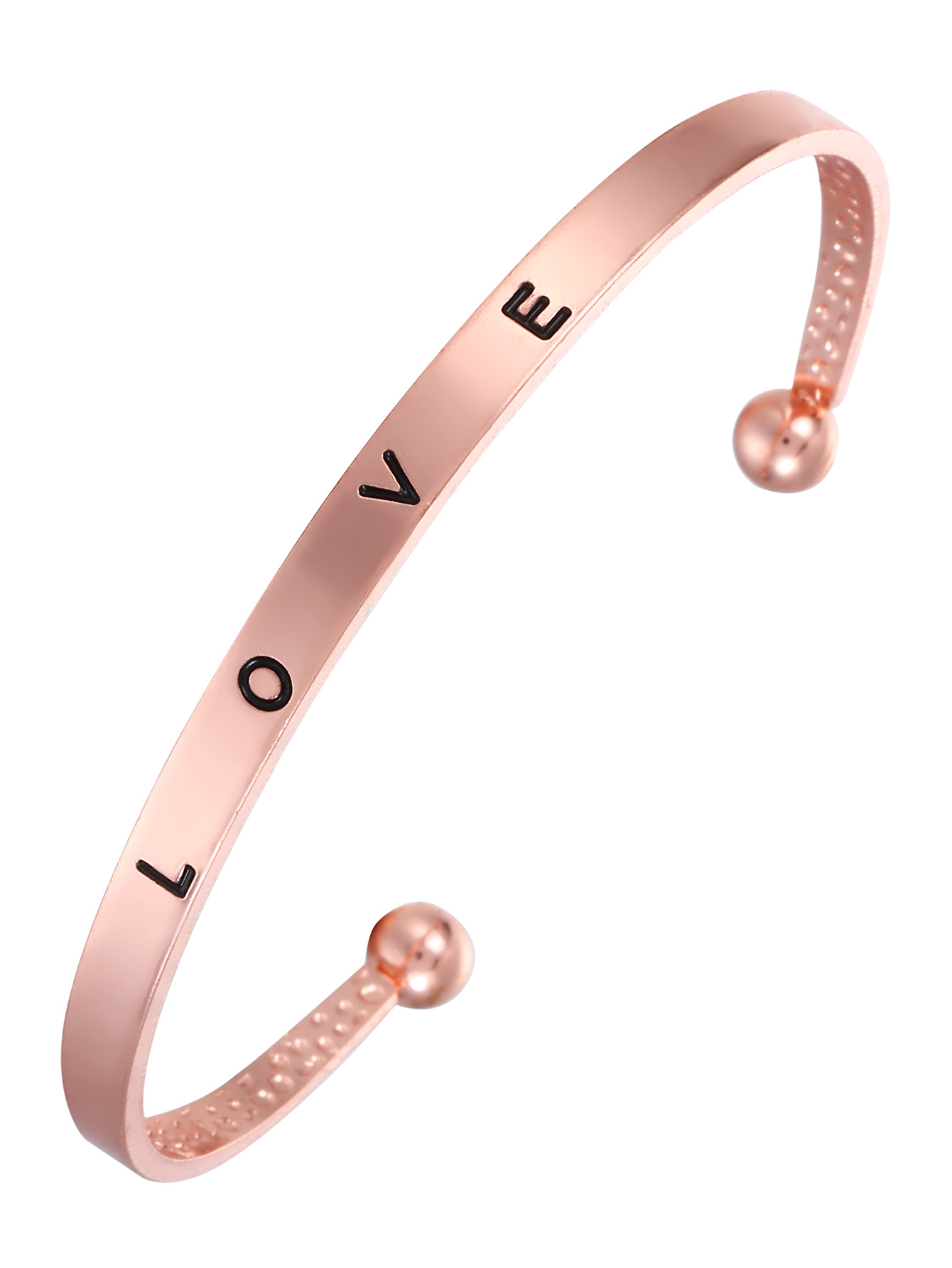 Stainless Steel Bracelet Versatile Fashion Love Letter Classic display picture 7