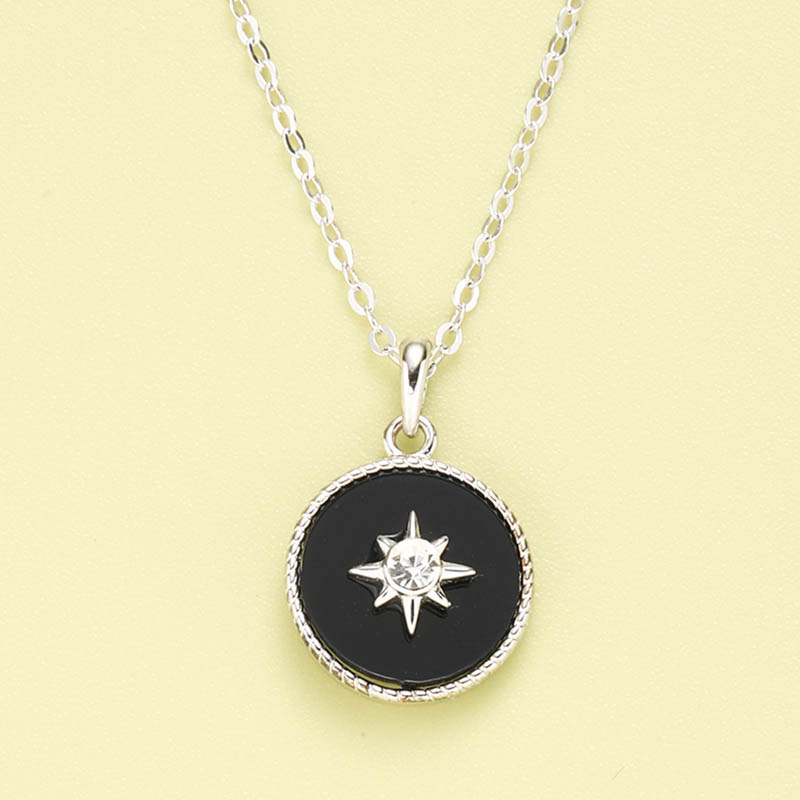 Fashion Classic Star Pendant 925 Silver Necklace display picture 1