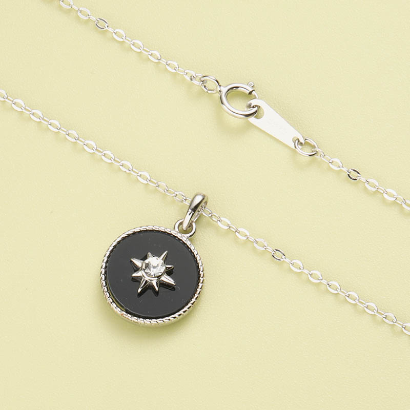 Fashion Classic Star Pendant 925 Silver Necklace display picture 2