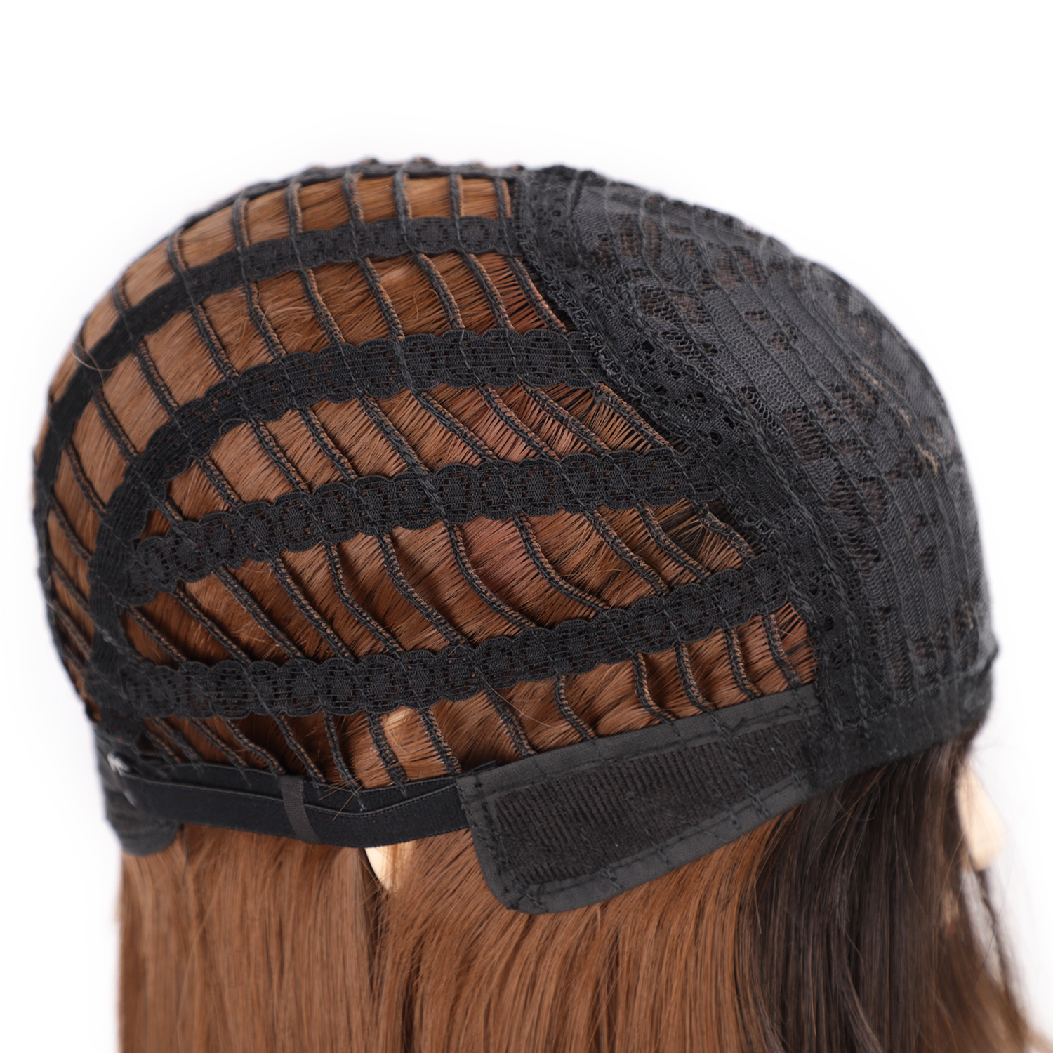 European And American Women&#39;s Wigs Qi Liuhai Medium And Long Chemical Fiber Wigs High Temperature Silk Gradient Wigs Headgear display picture 10