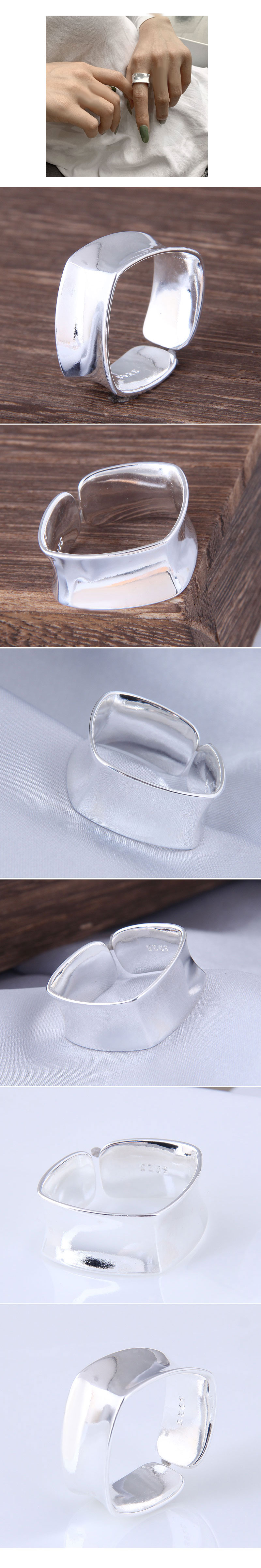 Fashion Simple Plain Geometric Copper Open Ring Wholesale display picture 1