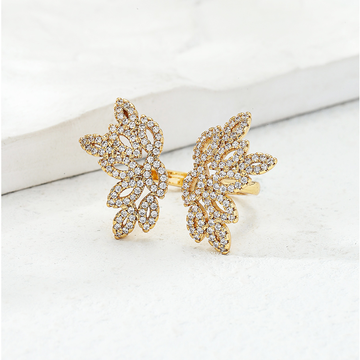 Estilo Étnico Mariposa Chapados en oro de 18k Circón Cobre Venta Al Por Mayor display picture 3