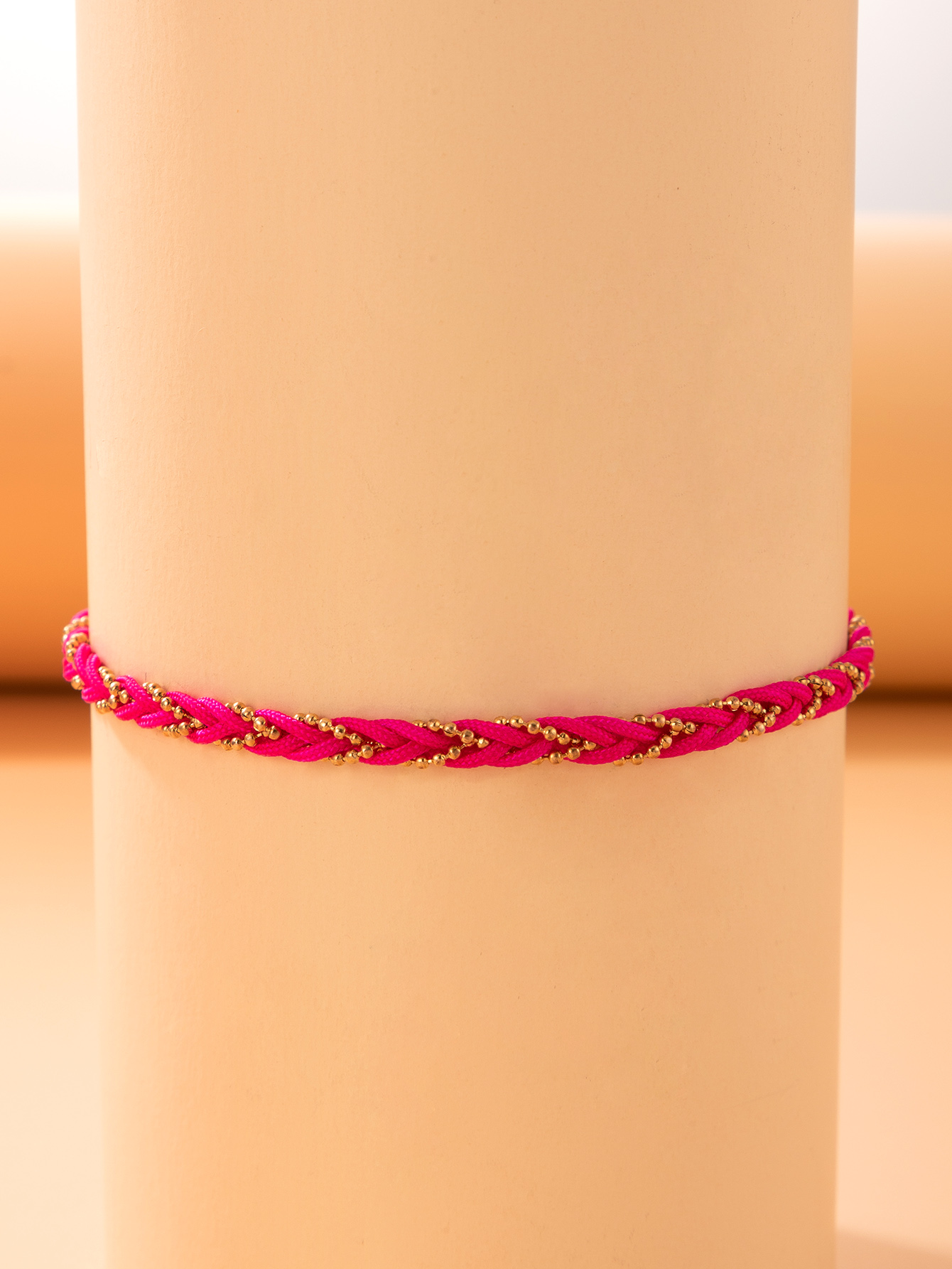 Simple Foot Accessories Bohemian Contrast Color Woven Anklet display picture 6