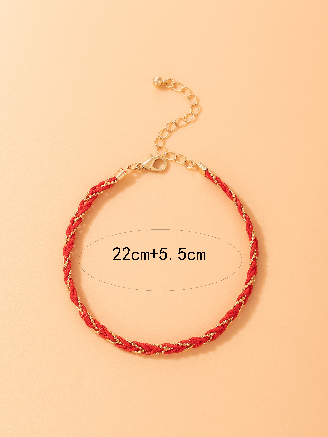 Simple Foot Accessories Bohemian Contrast Color Woven Anklet display picture 7