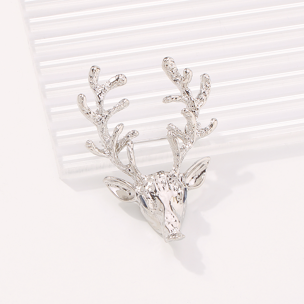 Fashion Geometric Deer Head Alloy Brooch Wholesale display picture 2