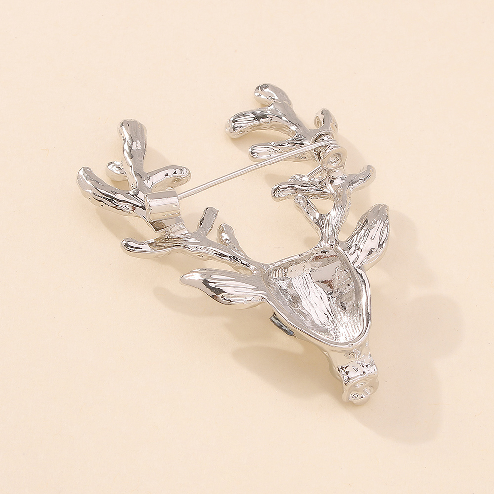Fashion Geometric Deer Head Alloy Brooch Wholesale display picture 3
