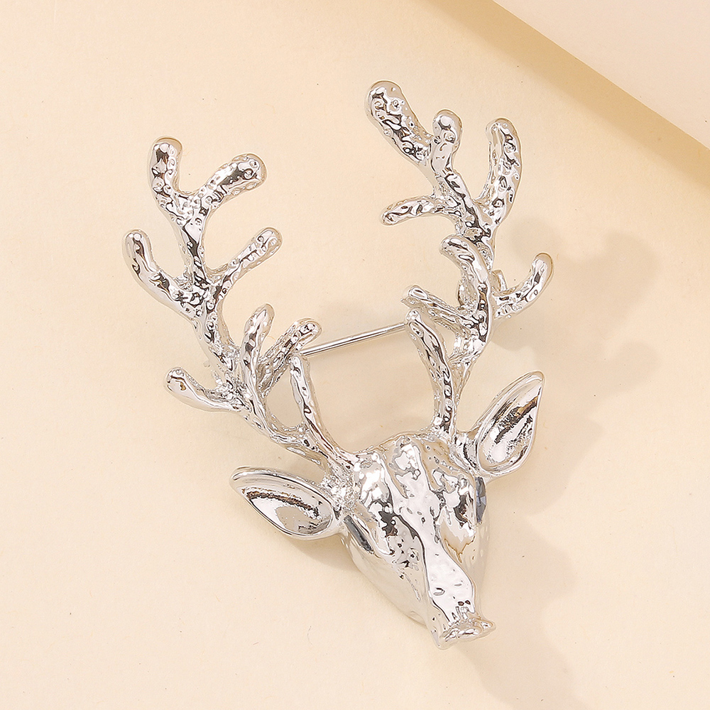 Fashion Geometric Deer Head Alloy Brooch Wholesale display picture 4