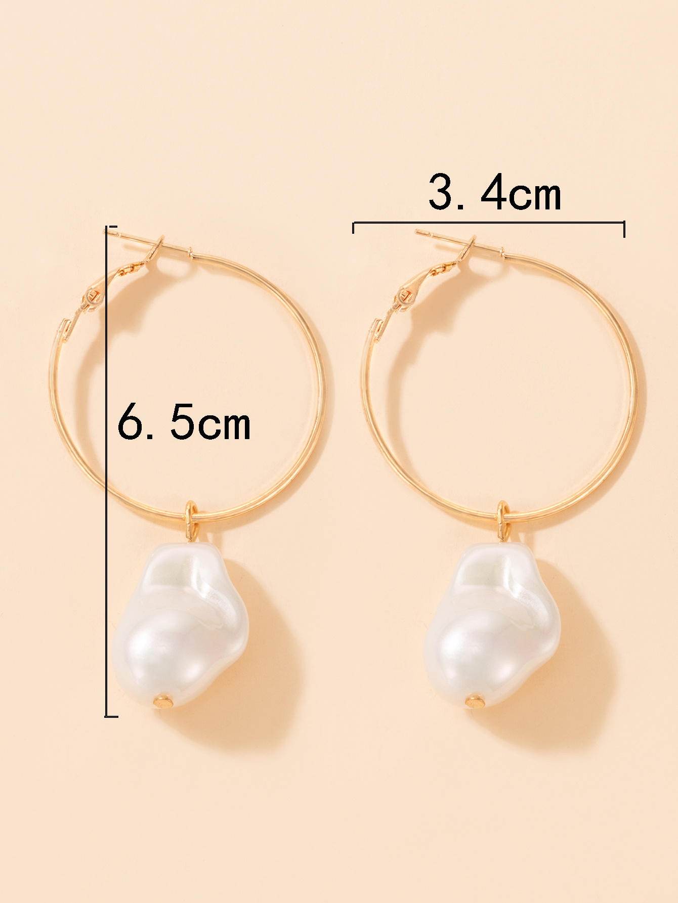 Nouvelles Boucles D&#39;oreilles En Alliage De Perles Géométriques À La Mode Coréenne display picture 1