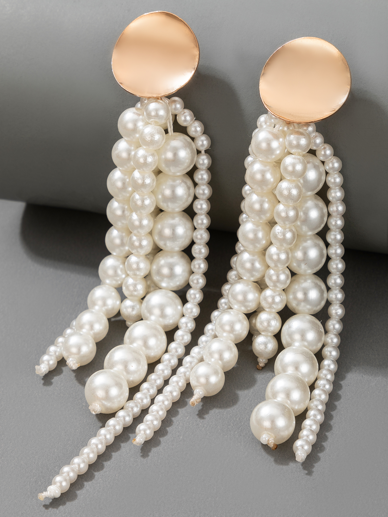 Nouvelles Boucles D&#39;oreilles En Alliage De Perles Géométriques À La Mode Coréenne display picture 7