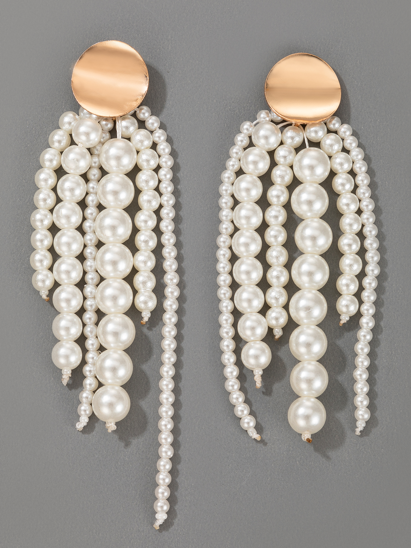 Nouvelles Boucles D&#39;oreilles En Alliage De Perles Géométriques À La Mode Coréenne display picture 9