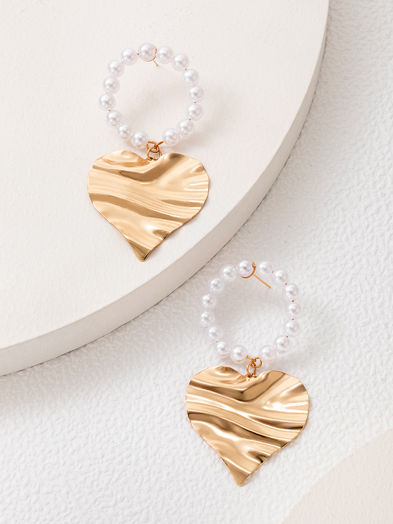 Nouvelles Boucles D&#39;oreilles En Alliage De Perles Géométriques À La Mode Coréenne display picture 13