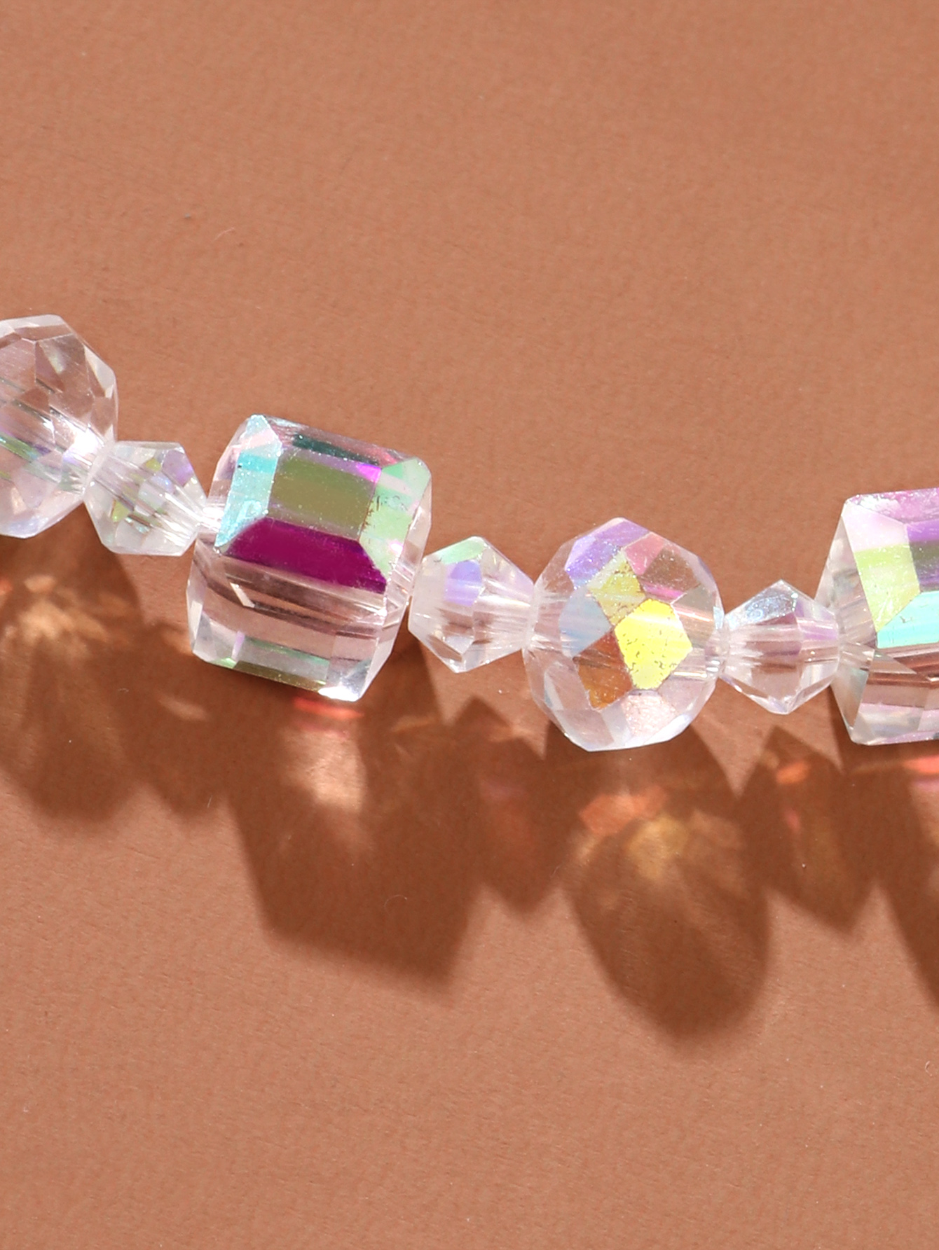 Spring And Summer Geometric Box Crystal Acrylic Bracelet display picture 3