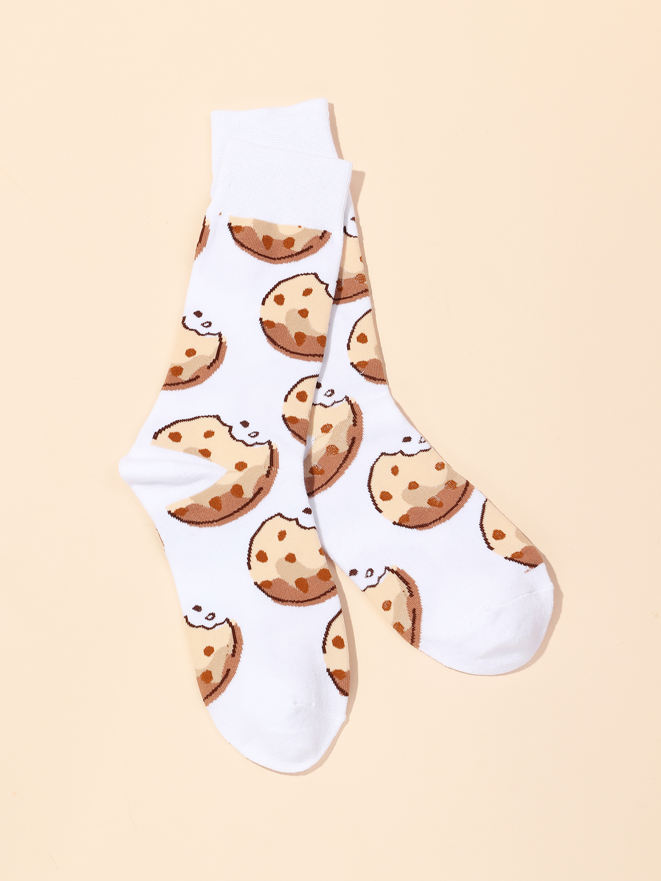 Fashion One Pair Men's Cookie Print Socks display picture 3