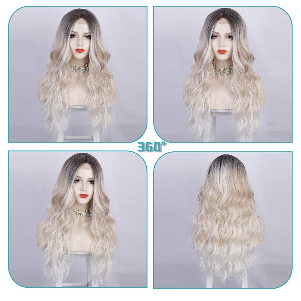 Fashion Long Curly Big Wave Chemical Fiber Headgear Wig display picture 5