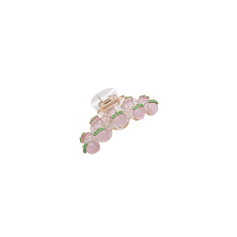 Sweet Transparent Peach Female Spring New Volume Hair Clip display picture 5