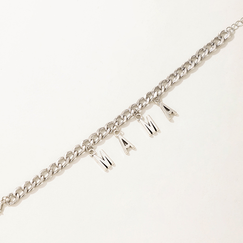 Punk Style Hip-hop Alphabet Pendent Geometric Single-layer Anklet display picture 5
