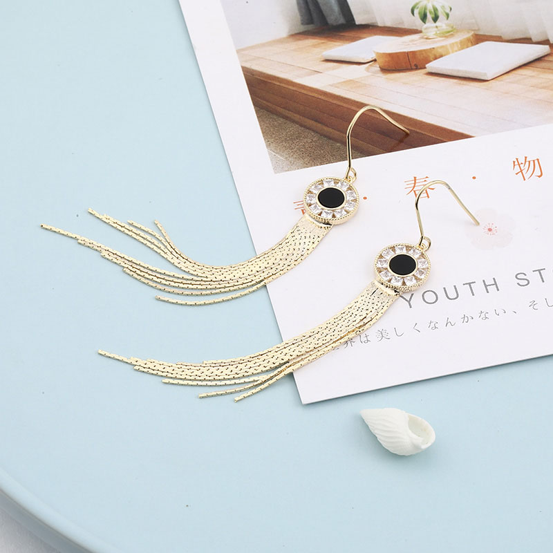 Temperament And Fashion All-match Tassel Earrings display picture 2