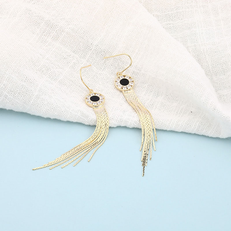 Temperament And Fashion All-match Tassel Earrings display picture 3