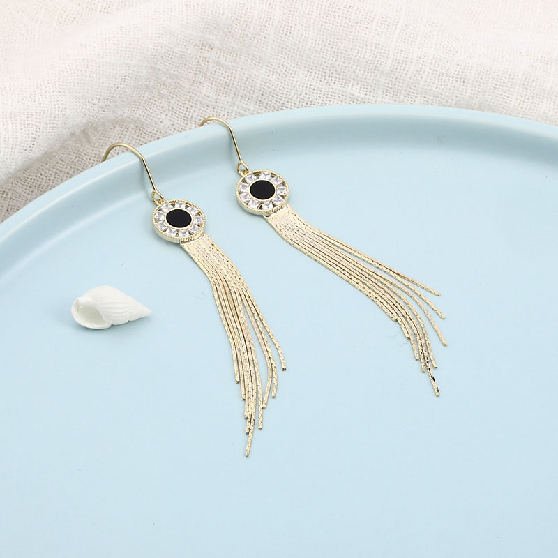 Temperament And Fashion All-match Tassel Earrings display picture 4