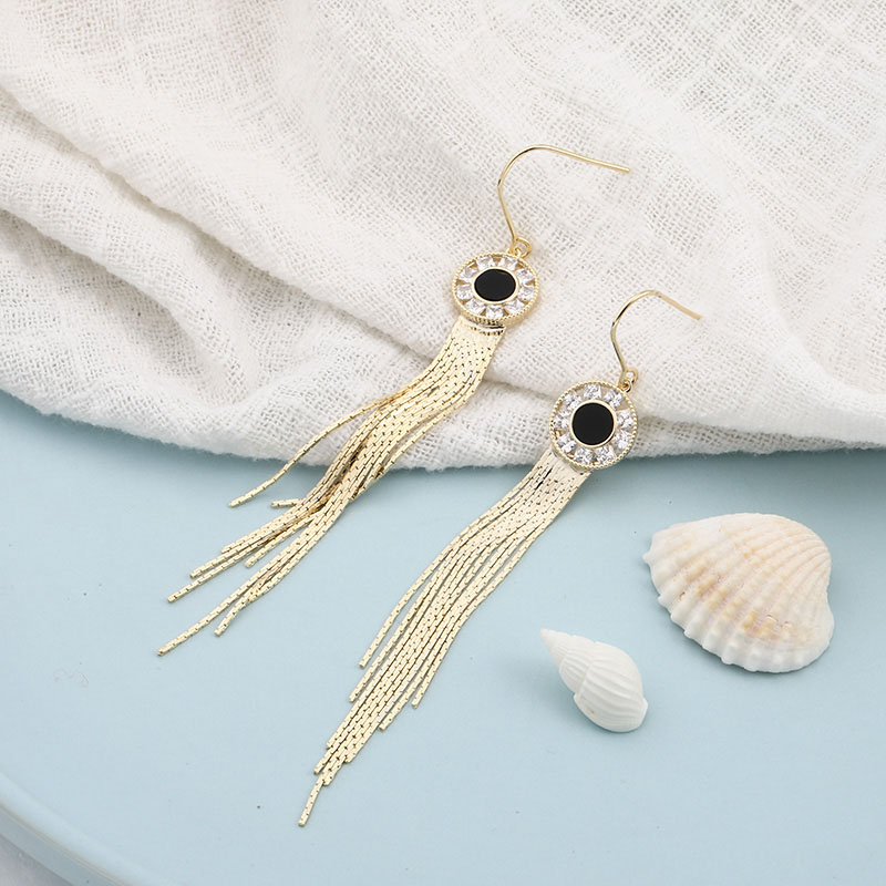 Temperament And Fashion All-match Tassel Earrings display picture 5