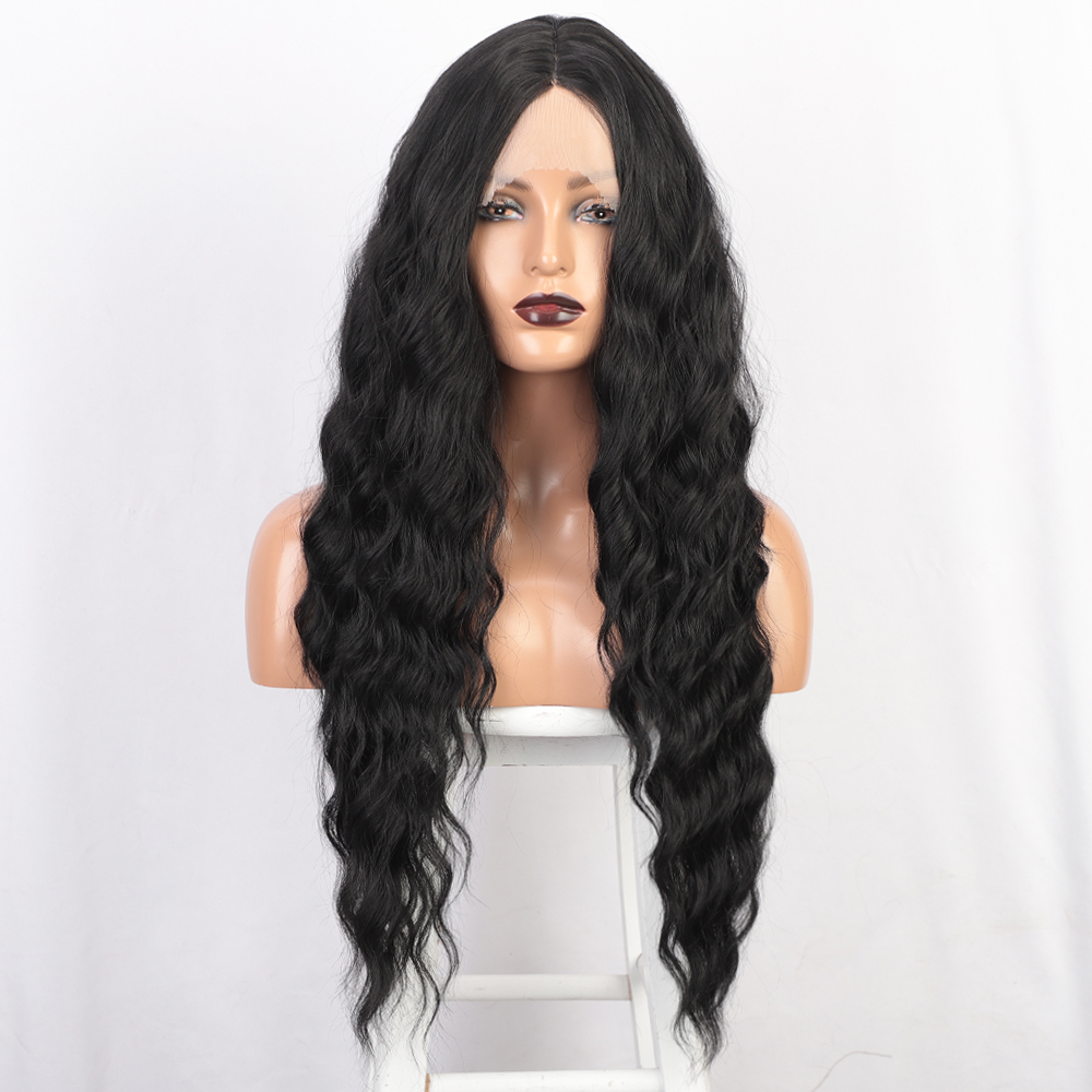 Women's Lace Small Water Ripple Middle Differentiation Fiber Wigs display picture 2