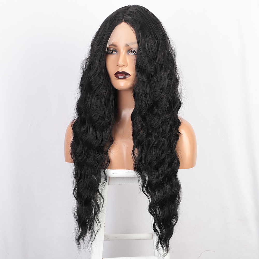 Women's Lace Small Water Ripple Middle Differentiation Fiber Wigs display picture 5