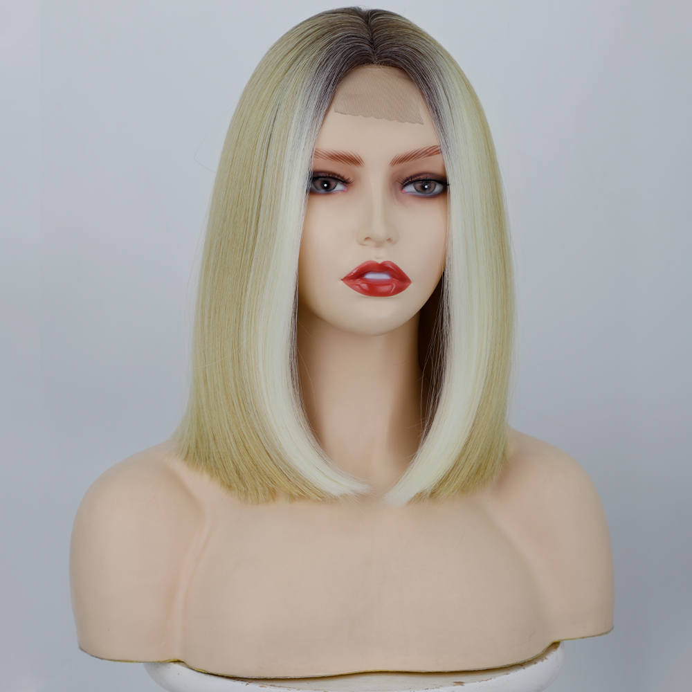 Women's Lace Small Lace Short Bob Wig Short Straight Hair display picture 4