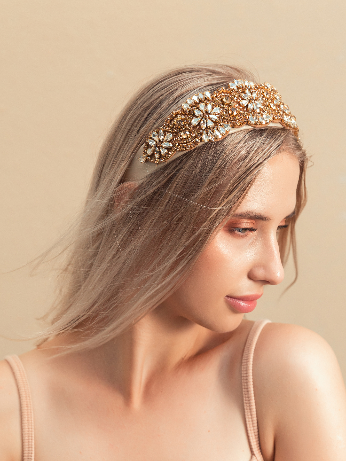 Retro Baroque Style Rhinestone Hairband Headband display picture 4