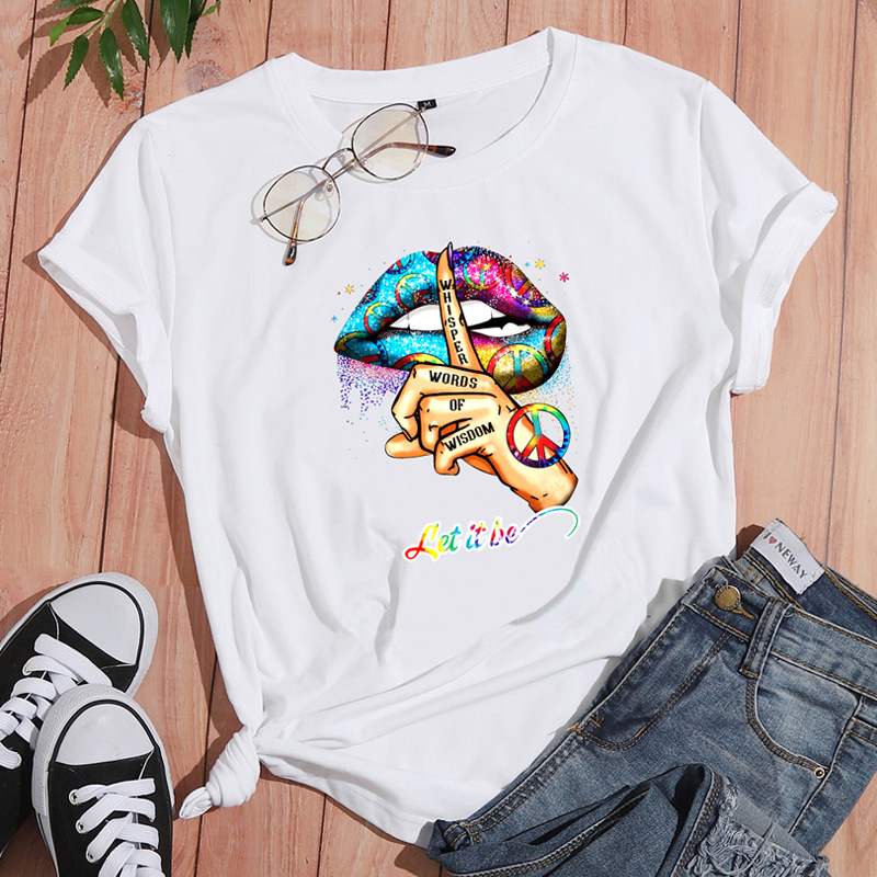 Short Sleeve T-shirts Casual Printing display picture 2