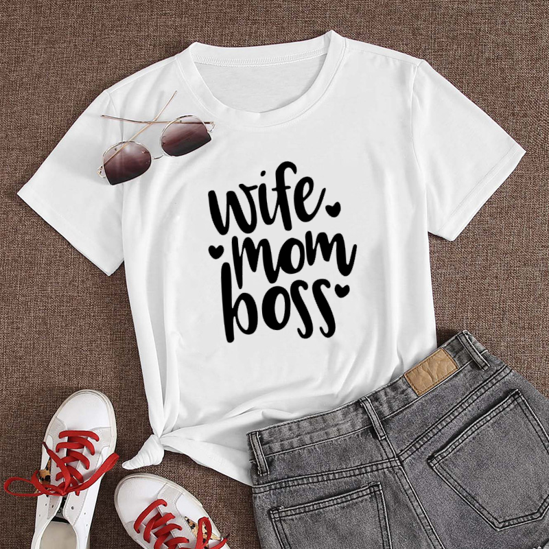 Women's Men's Short Sleeve T-shirts Casual Simple Style Letter display picture 5