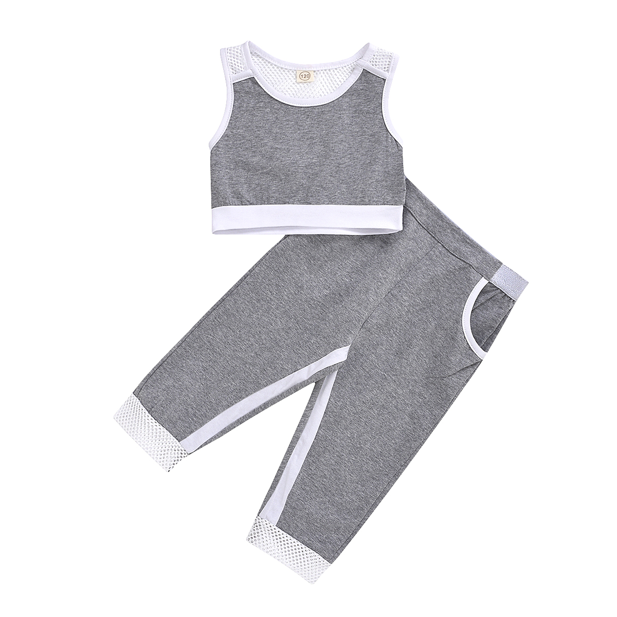 Children's Clothing Summer Fashion Girls Tank Top Trousers Sports Suit display picture 7