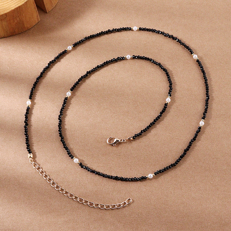 Retro Pearl Stitching Beaded Chain Long Waist Chain display picture 1