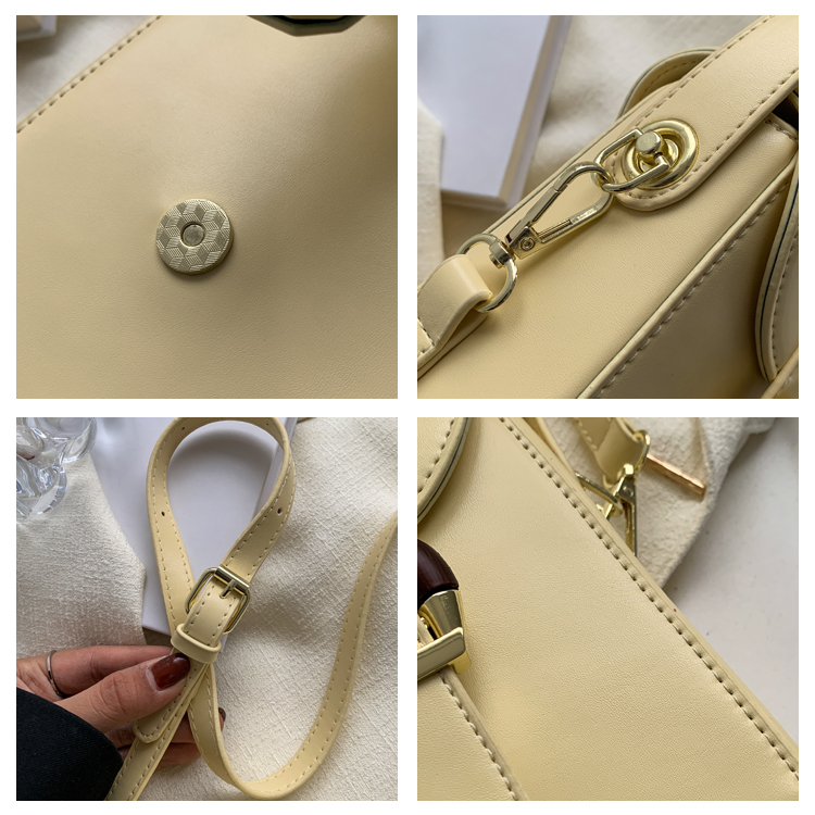 Drawstring Buckle 2022 Summer New Shoulder Mobile Phone Bag Fashion Texture Hand-held Messenger Bag display picture 6