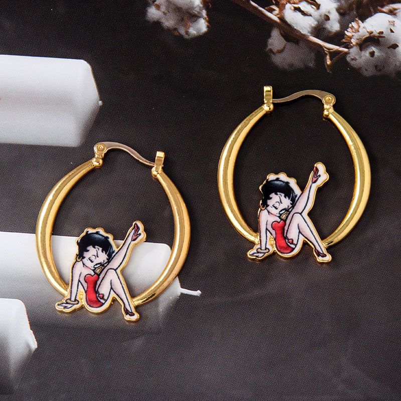 New Fashion Creative Oil Drop Craft Earrings display picture 1