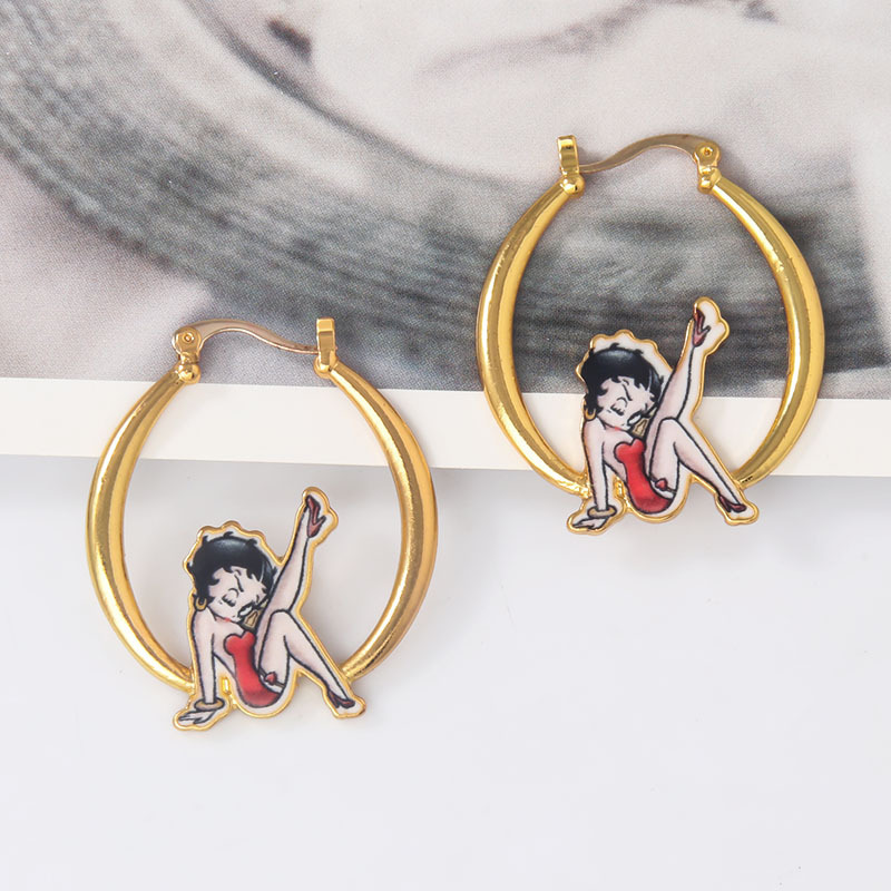 New Fashion Creative Oil Drop Craft Earrings display picture 2