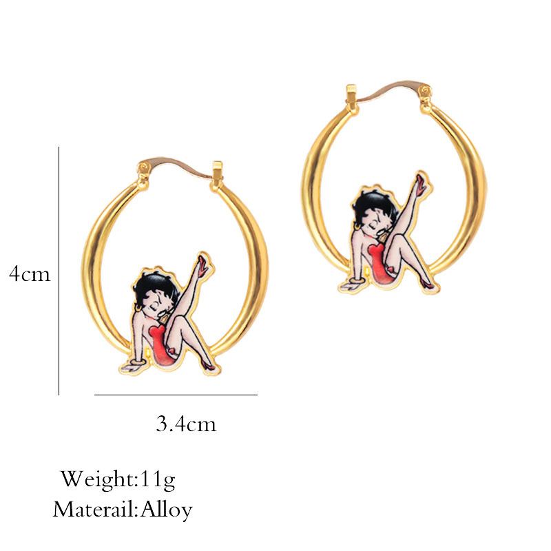 New Fashion Creative Oil Drop Craft Earrings display picture 3
