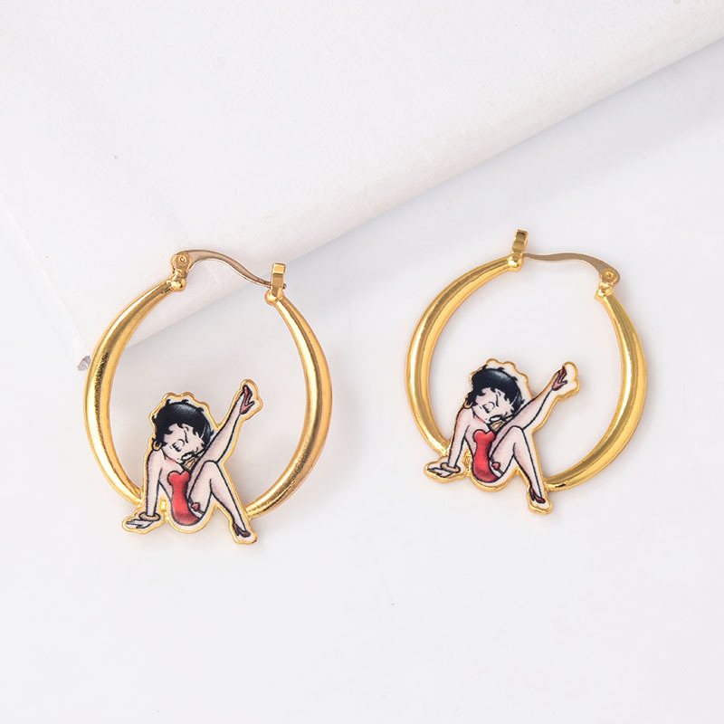 New Fashion Creative Oil Drop Craft Earrings display picture 4