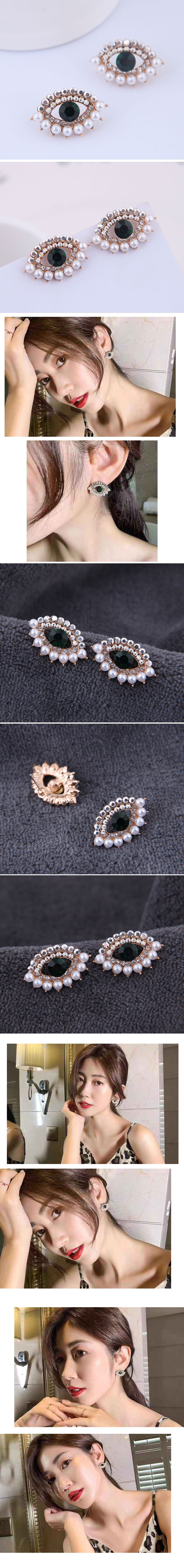 Delicate And Stylish Sweet Ol Demon Eye Personality Earrings display picture 1